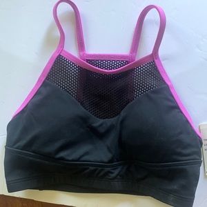 2/$10. Trina Turk Brand New Sports Bra  -Size XS - Black and Pink